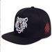 Spring 2025 Adjustable Flat Edge Tiger Head Hat Men's Large Trendy Brand European American Casual Versatile Baseball Hat Sunshade Hip Hop Hat_desvips.com
