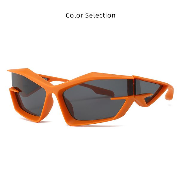 2024 new polarized personalized japanese fashion face display small frame black full frame box black frame sunglasses_desvips.com