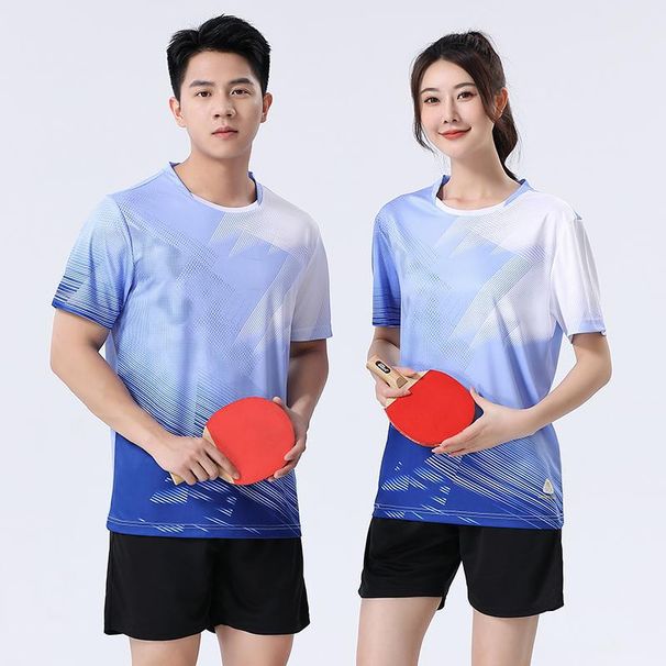 2024 Table Tennis Badminton Tennis Recreational Sports Clothing Summer New Breathable Sweat Absorbent Ball Clothing Men_desvips.com