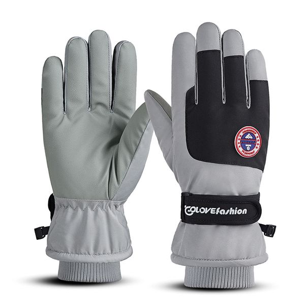 Ski Gloves Winter, Fleece Lined, Thickened, Windproof, Outdoor, Electric Vehicle, Waterproof, Warm, Touchscreen, For Riding Bicycles And Motorcycles._desvips.com