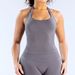 Women's Seamless Sports Fitness Vest Halter Neck Quick Drying Padded Bra Yoga Vest Broadband Fitness Workout Top_desvips.com