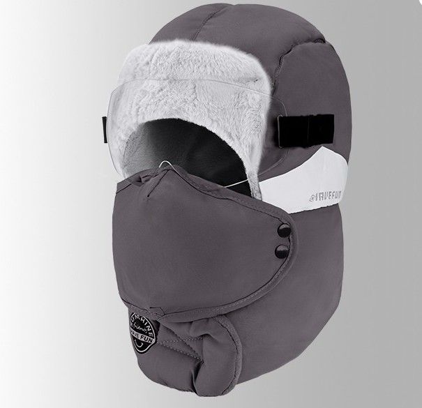 Winter Lei Feng Hat For Men Outdoor Bike Riding Plus Velvet Thickened Warm Hat Windproof Cold Ear Protection Head Hat_desvips.com