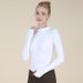 Women's Sports Stand Collar Zipper Fleece Slim Fit Training Wear Slimming De Rong Yoga Long Sleeve Jacket Running_desvips.com