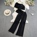 Women's Clothing elegant short sleeved oblique collar, off shoulder waisted short top, two piece suit, high waist wide leg pants_desvips.com