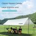 KaySpeed Sky Canopy Outdoor Portable Folding Sunshade Tent Camping Shelter 4*3m TM02 Silver White_desvips.com