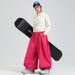 001 New Women Winter Sports Outdoor Snowboarding Loose Windproof Waterproof Export Large Size Ski Pants For Men_desvips.com