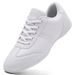 White Competition Cheerleading Shoes For Women Girls Supportive Dance Aerobics Training Sneakers 853_desvips.com