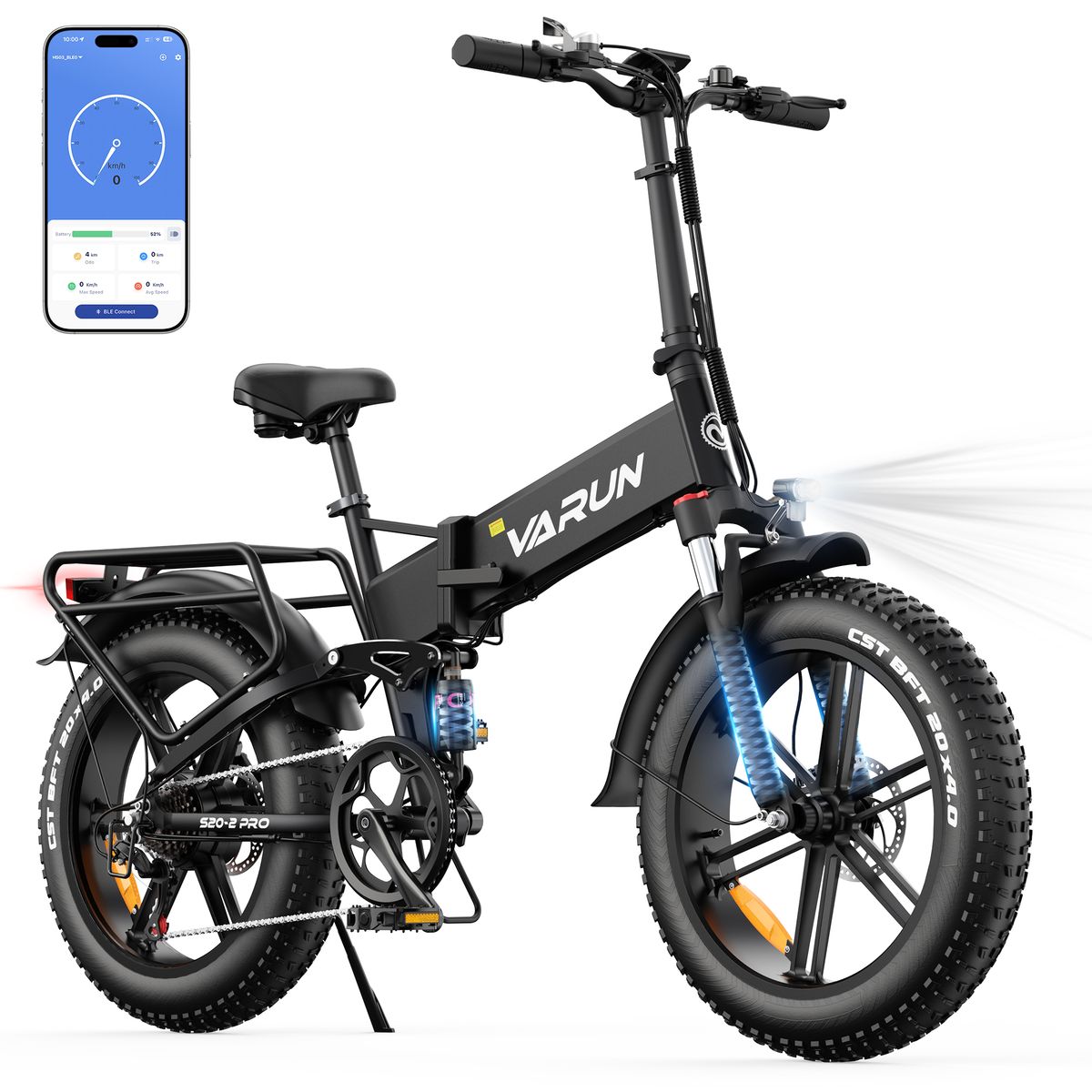 VARUN S20‑2 PRO Full Suspension Electric Bike, 48V 13Ah Battery, NFC Smart Display_desvips.com