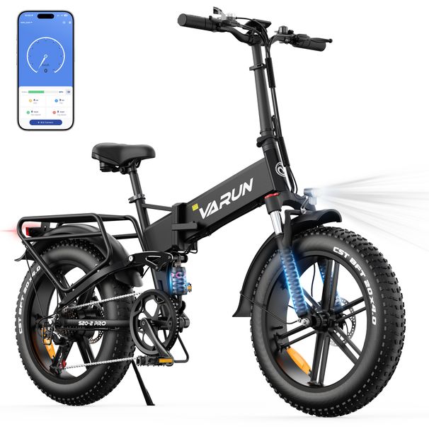 VARUN S20‑2 PRO Full Suspension Electric Bike, 48V 13Ah Battery, NFC Smart Display_desvips.com