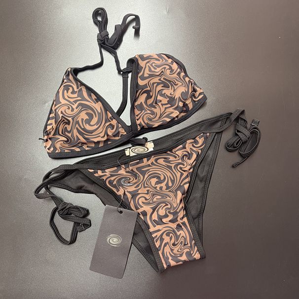Thr-Point Bikini St Womn's Swimsuit Polystr Spandx Fabric With Chst Pad Adult Pur Color Indpndnt Station_desvips.com
