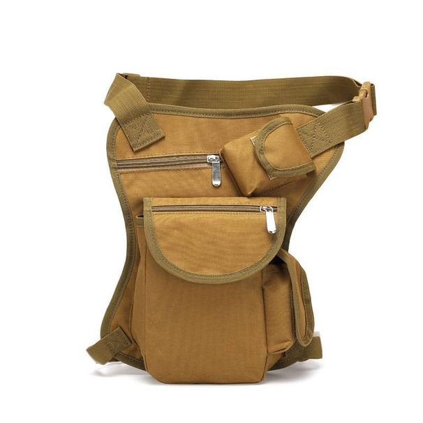 Functional Bags Camouflage Tactical Leg Bag Outdoor Training Camping Small Waist Bag Mountaineering Cycling Multifunctional Waterproof Waist Bag_desvips.com