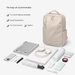 GOLF Large Capacity Women's 15.6" Casual Laptop Backpack Versatitle Dual Shoulder Bag Waterproof Fashion Simple Stylish_desvips.com