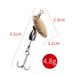 Shark Scavenger|Lure Bait 3.2g 4.8g Tungsten Steel Composite Rotating Spinnerbait Long-distance Casting, Suitable_desvips.com