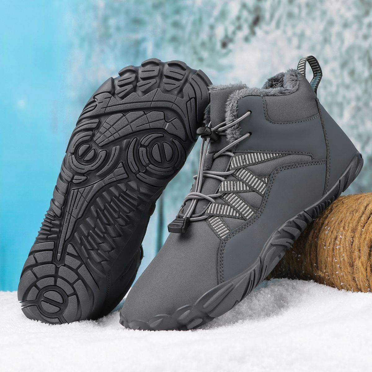 hightop snow boots new outdoor sports leisure hiking boots nonslip fd w waterproof cottonpadded shoes_desvips.com