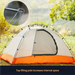 Wolf Outdoor Double Layer Warm Rainproof Professional Mountaineering Hiking Ultra-light Aluminum Pole Camping Tent_desvips.com