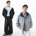 Men's Streetwear Heavyweight Hoodie | Oversized American Style Zip-Up With Contrast Stitching & Air-Layer Design_desvips.com