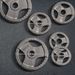 Set Di 6 Dischi Pesi Per Bilanciere E Manubri 2.5-35KG, Dischi Palestra In Acciaio Con Foro 50 Cm, Ideali Per Bilancieri Olimpionici, Argento_desvips.com