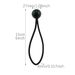 RLECS 20PCS 6 Inch Elastic Ball Rope, 4mm Thickness, Black, Heavy Duty, Waterproof Canvas, Elasticated Tie For Fixing Tent, Securing Furniture Cover,_desvips.com