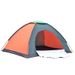 Outdoor 2-3 people single-layer field camping tent Ultra-light glass pole tent rain and dew camp tent double tent_desvips.com