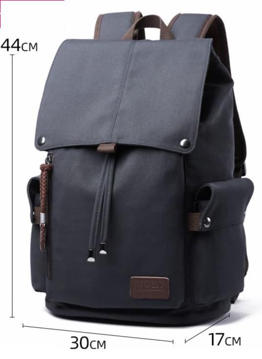 Vintage Travel Canvas Men's Fashion Trend Laptop High School College Student Backpack Casual Bag_desvips.com