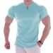 Muscle Fitness Dog Solid Color Cotton Short Sleeve Men's Round Neck Running Casual Basketball Loose Slim Fit T-Shirt_desvips.com