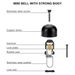 ROCKBROS Mini Bicycle Bell, Hand - Operated Bell, Handlebar Bell, Available In 4 Colors_desvips.com