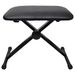 Height-Adjustable Piano Stool - Robust Steel X-Frame Construction - Black - Foldable Design - Non-Slip Rubber Feet_desvips.com
