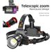 Charging Outdoor Night Fishing Lights Camping And Mountaineering Emergency Lights Induction Stretch Zoom Warning Lights Strong Bald Headlights_desvips.com
