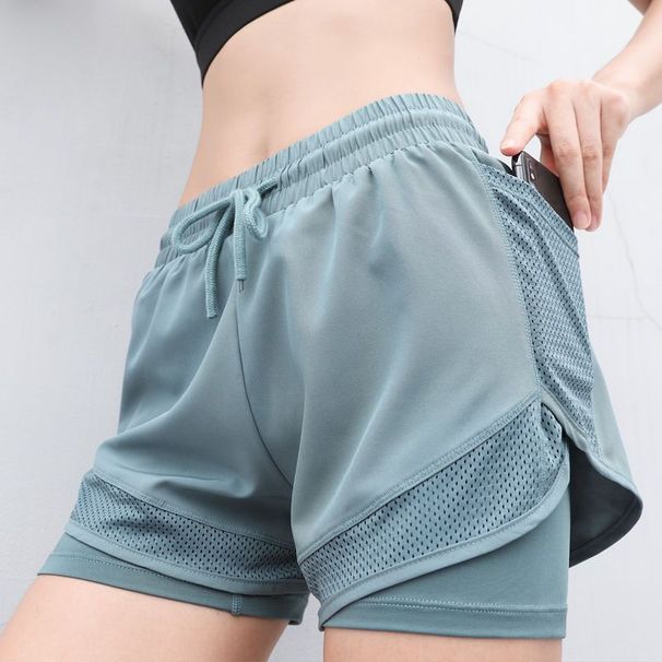 Women's Loose Fit Summer Quick-Dry Running Fitness Anti-Exposure High-Waist Dance Yoga Shorts For Outdoor Wear_desvips.com