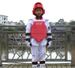 ZTTY Taekwondo Training Set 5-Piece PU+EVA Protective Gear With Bamboo Texture (Red/Blue) For Martial Arts & Fitness_desvips.com