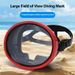 Hot Selling Large Frame Freediving New Model With Integrated Nose Guard Professional Tempered Glass Diving Mask_desvips.com