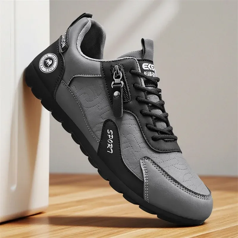 PU Leather Casual Men Sneakers Spring Autumn Winter For Male Comfortable Walking Shoes Athletic_desvips.com