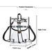 Andralyn PVC Large Capacity Transparent Backpack Outdoor Travel Backpack Visual Backpack_desvips.com
