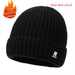 Winter Men's Knitted With Deer Wool, Fleece-Lined, Thickened, Fashionable, Warm, Outdoor Cold-Proof Hat, Ski Hat_desvips.com