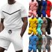 Men's Clothing round neck t-shirt short sleeve men's NK youth casual sports men's suit_desvips.com
