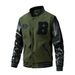 High Quality Autumn 2025 Fashion Outerwear Men's Stand Collar Embroidery Splicing Single-Breasted Long Sleeve Baseball Jacket M-3XL_desvips.com
