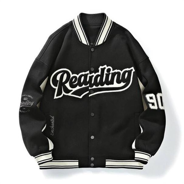 Spring 2025 Fashion European-USA Style Outerwear Coat Baseball Uniform Men Youth Stand Collar Embroidery Splicing Long Sleeve Loose Jacket M-4XL_desvips.com