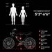 MACFOX X1S Electric Bike For Adults 20inch-tire 500W Motor 48V 10.4Ah Battery 1-Speed_desvips.com