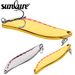 Vibrating Metal Leech Shaped Sequin Gold / Silver VIB Lure For Bass And Perch Bait_desvips.com