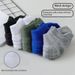Men's & Women's Breathable Cotton Ankle Socks - Anti-Slip Cushioned Sports Socks With Moisture-Wicking Towel Sole - Unisex Low-Cut Casual Socks_desvips.com
