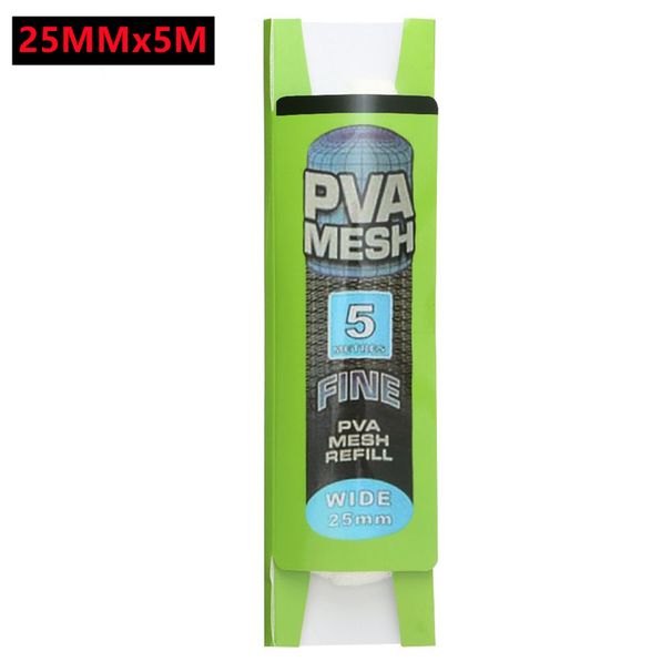 New 20m/5m PVA Fishing Mesh PVA Fishing Bag Mesh Water Soluble Mesh Carp Fishing Feeder Trap Bait Nets Fishing Tools 25/37/44mm_desvips.com
