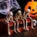 Halloween Skeleton Resin Ornaments Ghost Festival Atmosphere Do Not Listen, Watch, Do Not Talk About Skeleton Craft Decorations_desvips.com
