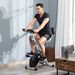HOMCOM Folding Fitness Bike Indoor Bike 8 Levels Magnetic Resistance_desvips.com
