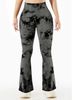 Sports Fiess Women High Waist Trumpet Pants Tie-dye Casual Trousers_desvips.com