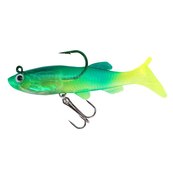 Shark Scavenger|Lure T-tail Curly Tail Set 9g 12.5g Multi-color Triple Anchor Hook Lead Fish Soft Bait Wholesale_desvips.com