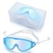 New Large Frame Colorful Adult Swim Goggles For Men Women, Waterproof, Anti-Fog, High Definition, Professional Swimming_desvips.com