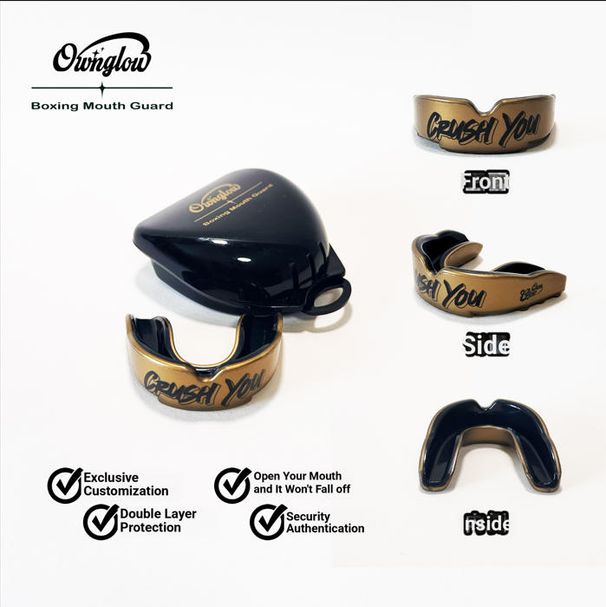 OwnGlow Boxing Mouthguard Professional Double Sports Braces Fighting Competition Gum Protection Styling_desvips.com