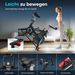 Heimtrainer Fahrrad Für Zuhause, Hometrainer Mit LCD-Monitor Und Tablet-Ständer (1-tlg), FitnessFahrrad Bis 136 Kg Belastbar_desvips.com