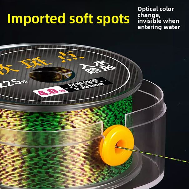 Slippery Road Sea Rod Nylon Soft Speckled Main Fishing Line Tension Sub-line_desvips.com