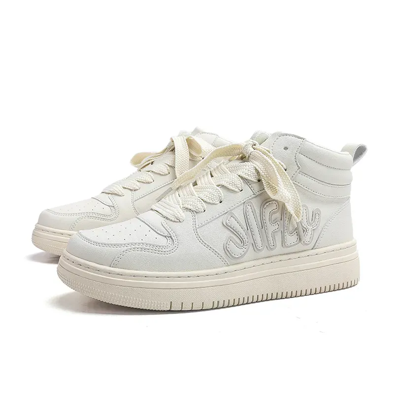 Jifffly High-top Plimsolls For Men And Women 2025 Withoutbox Free Shipping Summer New Student Trend Versatile White_desvips.com